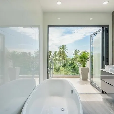 Tropical Escape Near Choeng Mon Beach - Secluded 4-Bed Villa With Private Pool Koh Samui Exterior photo